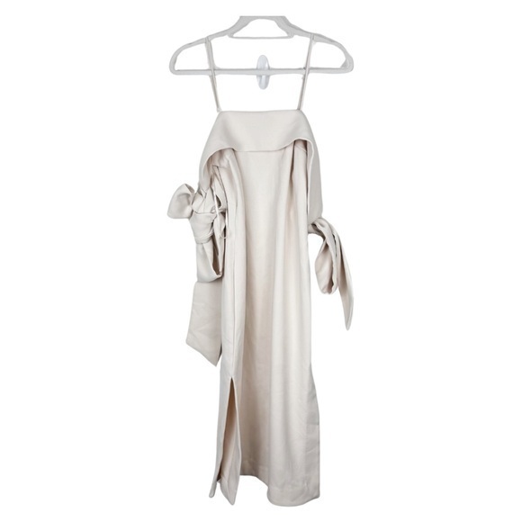 Elliatt Iris Crepe Slip Midi Dress in Powder Light Pink Size Small - Picture 1 of 8